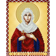 Икона для вышивки бисером "Святая мученица Христина (Кристина)" (Схема или набор)